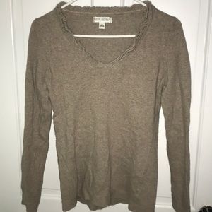 Tan V neck Banana Republic Sweater